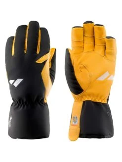 Zanier Unisex-Ski-/ Snowboardhandschuhe "Wildspitze.TW" In Gelb/ Schwarz