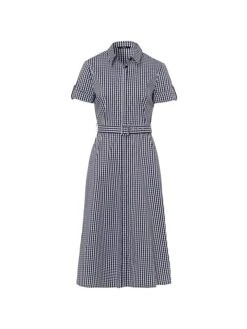 Zero Kleid In Dunkelblau/ Weiß