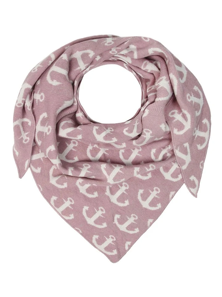 Dreieckstuch "Anker" In Rosa/ Weiß - (L)110 X (B)76 Cm 1 Dreieckstuch "Anker" In Rosa/ Weiß - (L)110 X (B)76 Cm