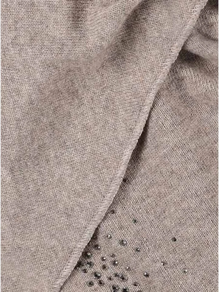 Dreieckstuch "Glitzer" In Hellbraun - (L)110 X (B)76 Cm 2 Dreieckstuch "Glitzer" In Hellbraun - (L)110 X (B)76 Cm – Bild 2