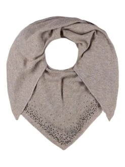 Dreieckstuch "Glitzer" In Hellbraun - (L)110 X (B)76 Cm